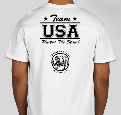 Support San Leandro Dojo and Team USA at France's 50th Anniversary! Fundraiser - unisex shirt design - back