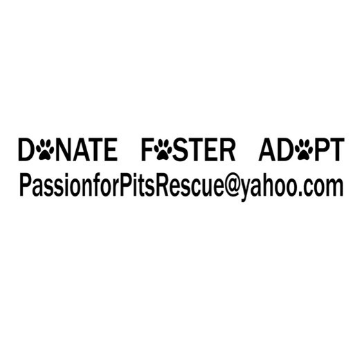 Passion for Pits Rescue shirt design - zoomed