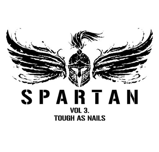Spartan Challenge vol.3 "Tough as Nails" shirt design - zoomed