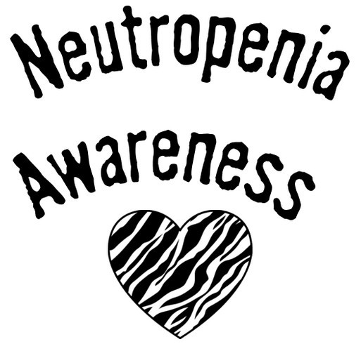 Neutropenia Awareness shirt design - zoomed
