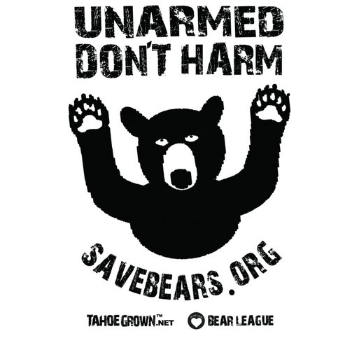 HELP SAVE OUR BEARS Social Campaign to Support the BEAR League & bears! shirt design - zoomed
