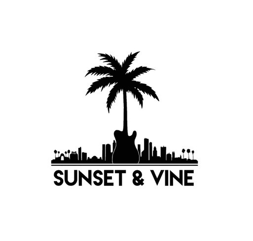 Sunset and Vine Merch shirt design - zoomed