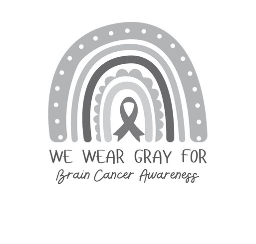Brain Cancer Awareness Month shirt design - zoomed