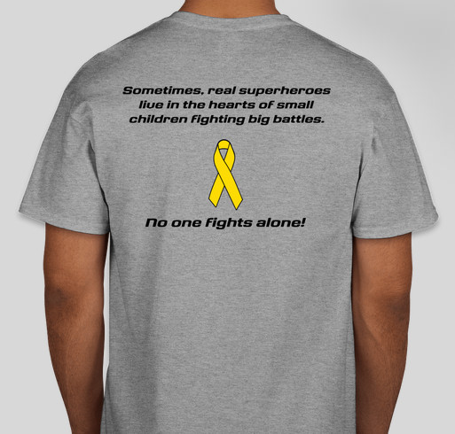 Nathan's Courageous Battle Fundraiser - unisex shirt design - back