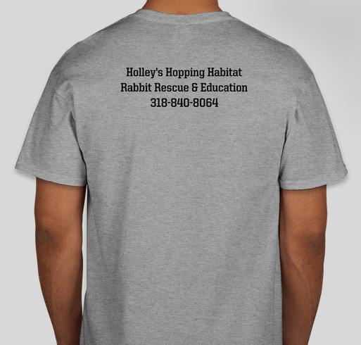 Rabbit Rescuer Fundraiser - unisex shirt design - back