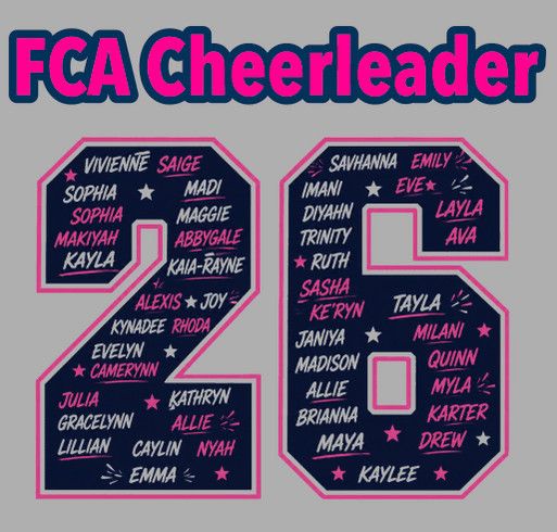 26 FCA Comp Cheer Signature T-shirt shirt design - zoomed