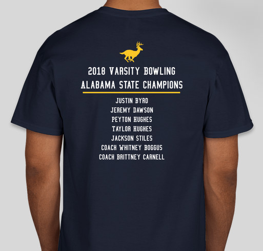 Buckhorn High School Bowling Fundraiser - unisex shirt design - back