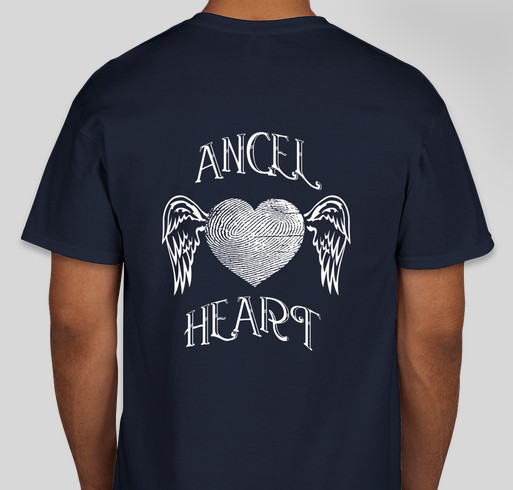 Darai'ja (heart of an angel) Pitt-Hopkin's Syndrome Fundraiser - unisex shirt design - back