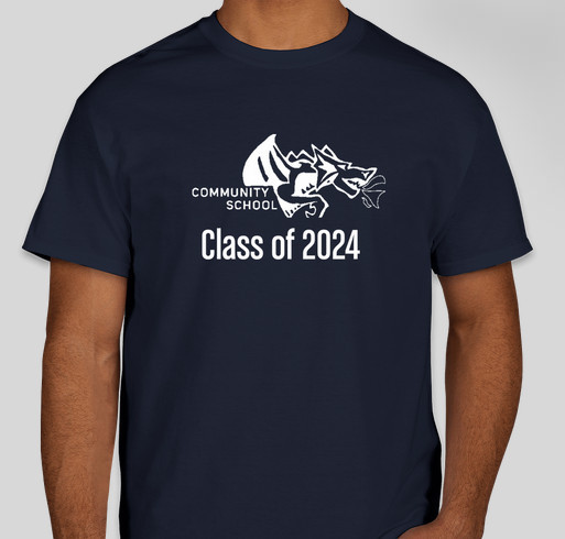 Class of 2024 8th grade Fundraiser - unisex shirt design - front