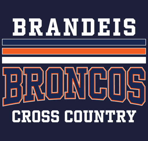 Brandeis Broncos Cross Country T-Shirt shirt design - zoomed