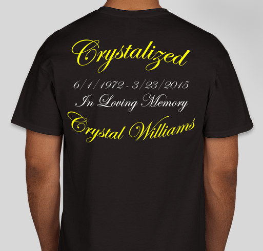Crystalized Fundraiser - unisex shirt design - back