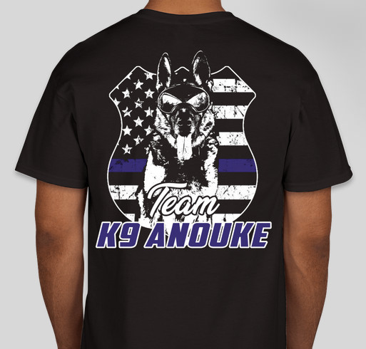 Team K-9 Anouke Fundraiser - unisex shirt design - back