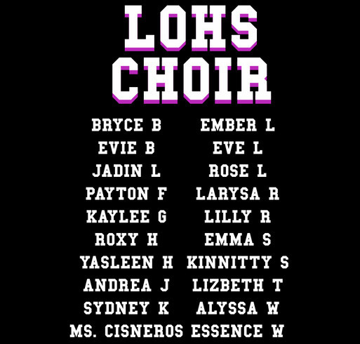 LOHS Music Apparel shirt design - zoomed