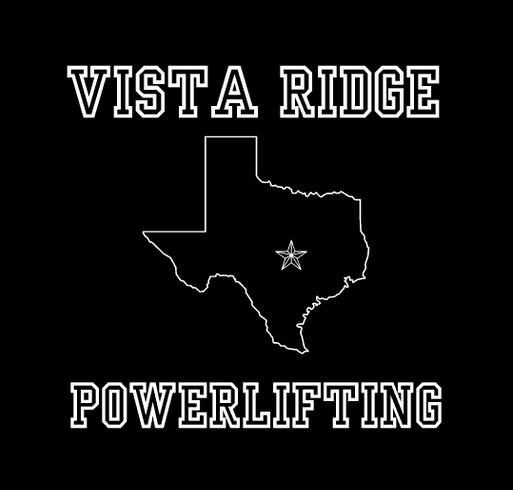 Vista Ridge Powerlifting shirt design - zoomed