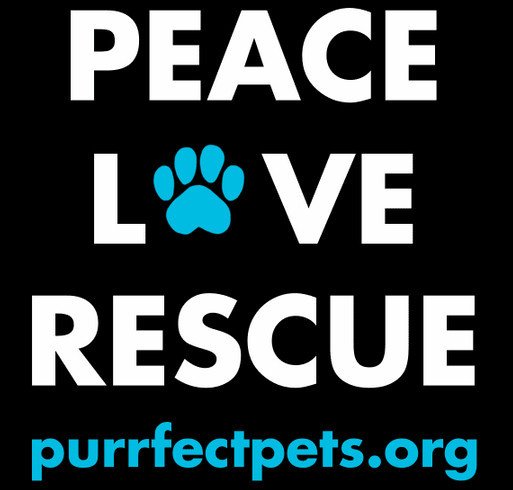 Purrfect Pets Fundraiser shirt design - zoomed