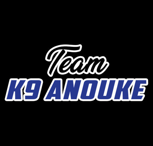 Team K-9 Anouke shirt design - zoomed