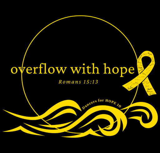 Dancers for HOPE T-Shirt Fundraiser shirt design - zoomed