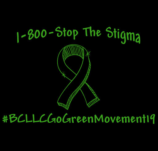 Go Green Movement for Mental Health shirt design - zoomed