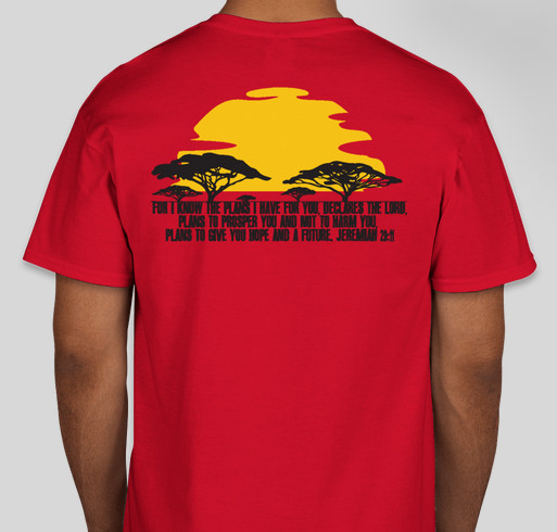 2014 Mission to Kenya Fundraiser - unisex shirt design - back