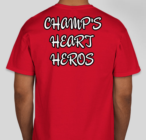 Champs Heart Surgery Fund Fundraiser - unisex shirt design - back