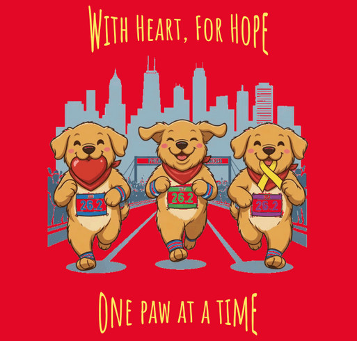 Chicago Marathon 2026 shirt design - zoomed