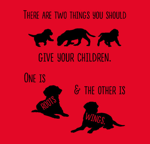Give your children roots and wings shirt design - zoomed