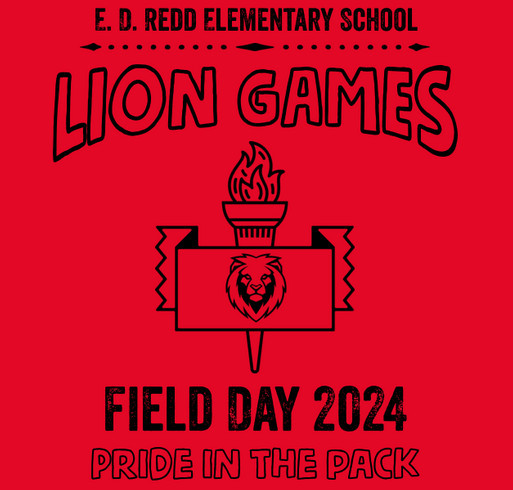 E.D. Redd Elementary School Inaugural Field Day T-Shirt! shirt design - zoomed