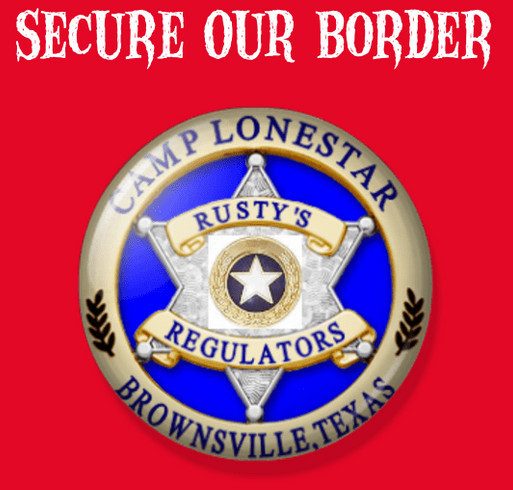 Camp Lone Star Securing the Border shirt design - zoomed