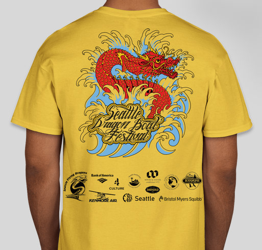 Seattle Dragon Boat Festival 2024 Fundraiser - unisex shirt design - back