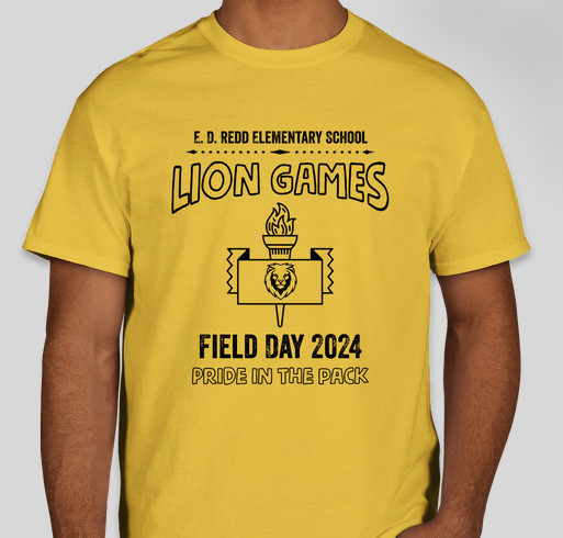 E.D. Redd Elementary School Inaugural Field Day T-Shirt! Fundraiser - unisex shirt design - front