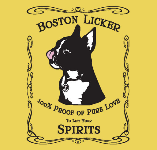 Boston Licker T-shirt Fundraising Campaign shirt design - zoomed