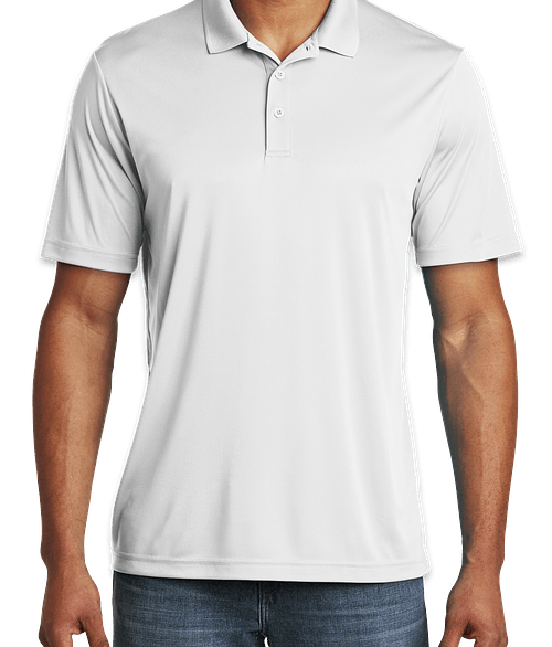 Custom SportTek Competitor Performance Polo Screen Printed Design