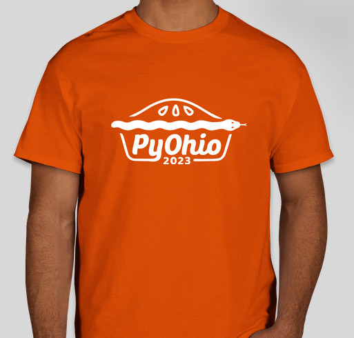 PyOhio 2023 Fundraiser - unisex shirt design - front
