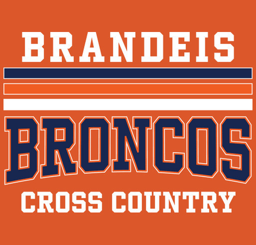 Brandeis Broncos Cross Country T-Shirt shirt design - zoomed
