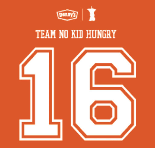 #DennysNKH | End Childhood Hunger with Denny's and No Kid Hungry shirt design - zoomed
