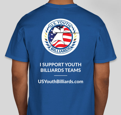 U.S. Youth Billiards Fundraiser - unisex shirt design - back