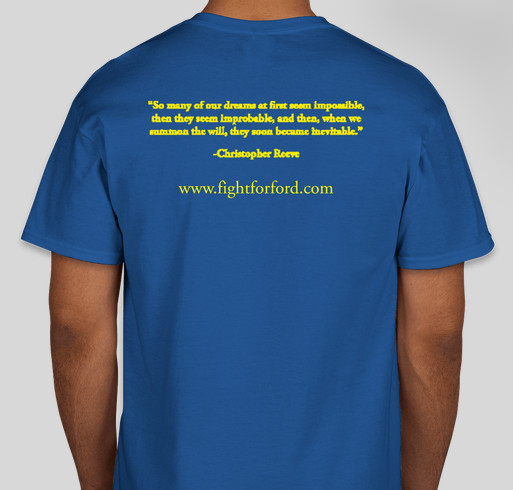 Fight for Ford Fundraiser - unisex shirt design - back