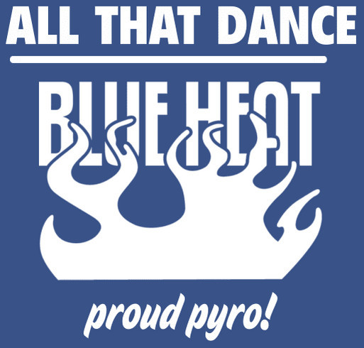 All That Dance Blue Heat fundraiser shirt design - zoomed