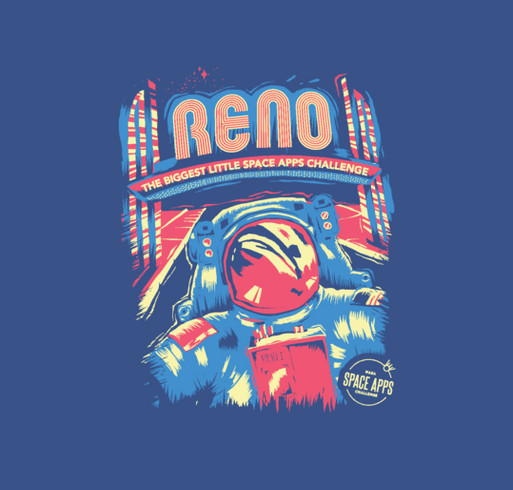 Space Apps Reno 2017 shirt design - zoomed