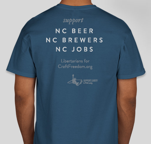 North Carolina for Free Beer Fundraiser - unisex shirt design - back