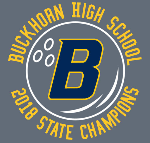Buckhorn High School Bowling shirt design - zoomed