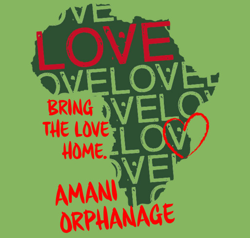 The Amani Orphanage shirt design - zoomed