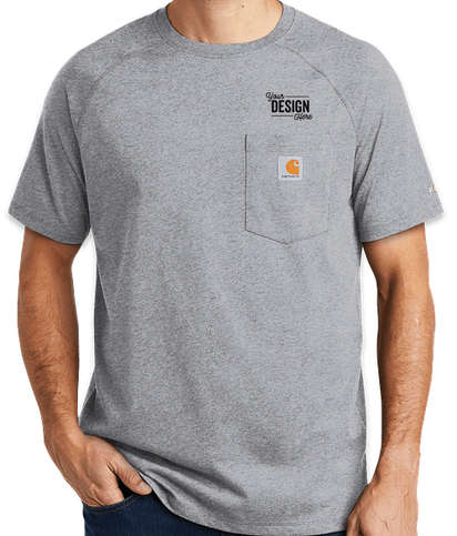 Download Custom Carhartt Force Cotton Pocket T Shirt Design Short Sleeve T Shirts Online At Customink Com