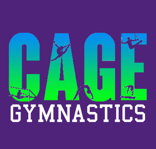 Cage Gymnastics shirt design - zoomed