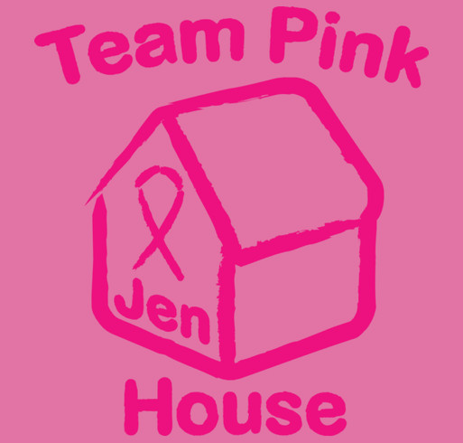 Team Pink House shirt design - zoomed
