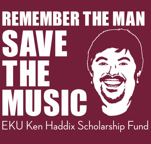 Ken Haddix Scholarship Fund shirt design - zoomed