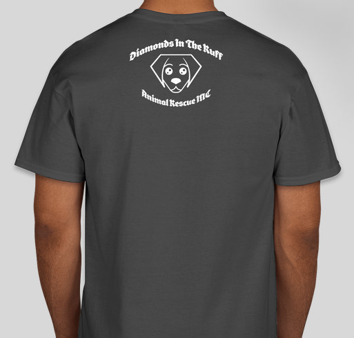 Diamonds In The Ruff Animal Rescue Fundraiser - unisex shirt design - back