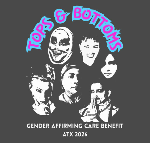 Austin Texas Gender Affirming Fundraiser shirt design - zoomed