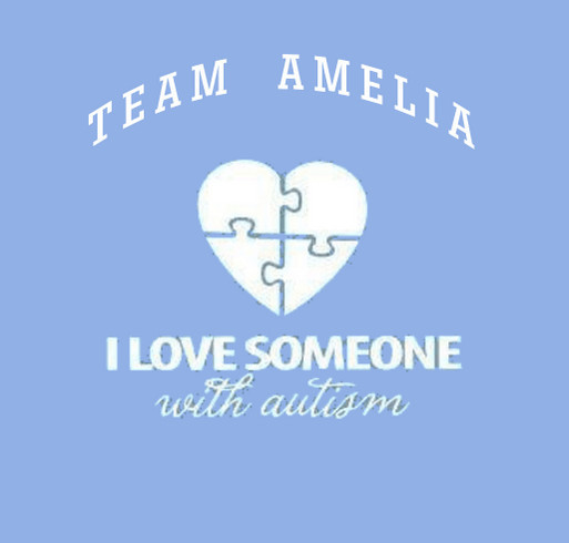 Team Amelia shirt design - zoomed