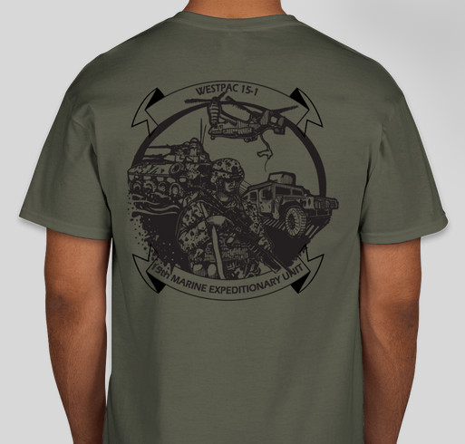 15th MEU Deployment WESTPAC 15-1 Fundraiser - unisex shirt design - back